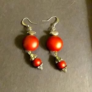 Handmade bead earrings